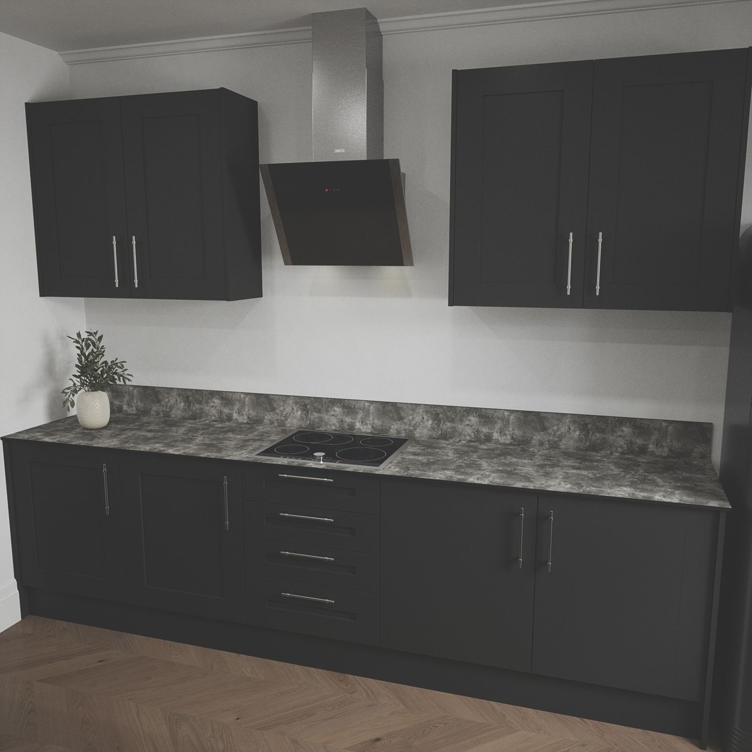 Mariz Dark Concrete Upstand 3050mm x 70mm x 12mm (852YY)