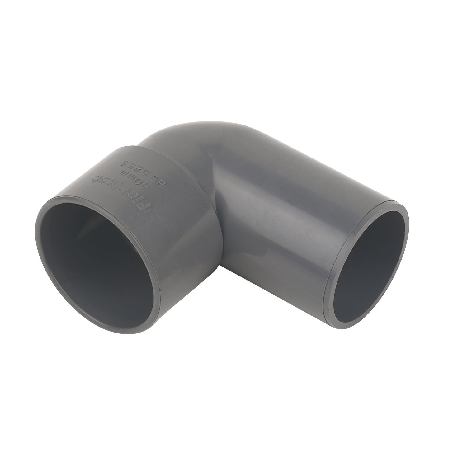 FloPlast Conversion Bends 90° Grey 40mm 5 Pack (85329)