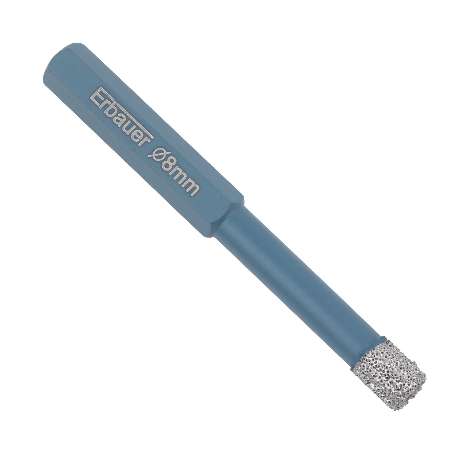 Erbauer Hex Shank Diamond Tile Drill Bit 8mm x 80mm (85345)