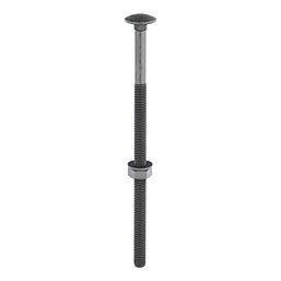 Timco Exterior Carriage Bolts Heat-Treated Steel Organic Green Coating M10 x 200mm 10 Pack