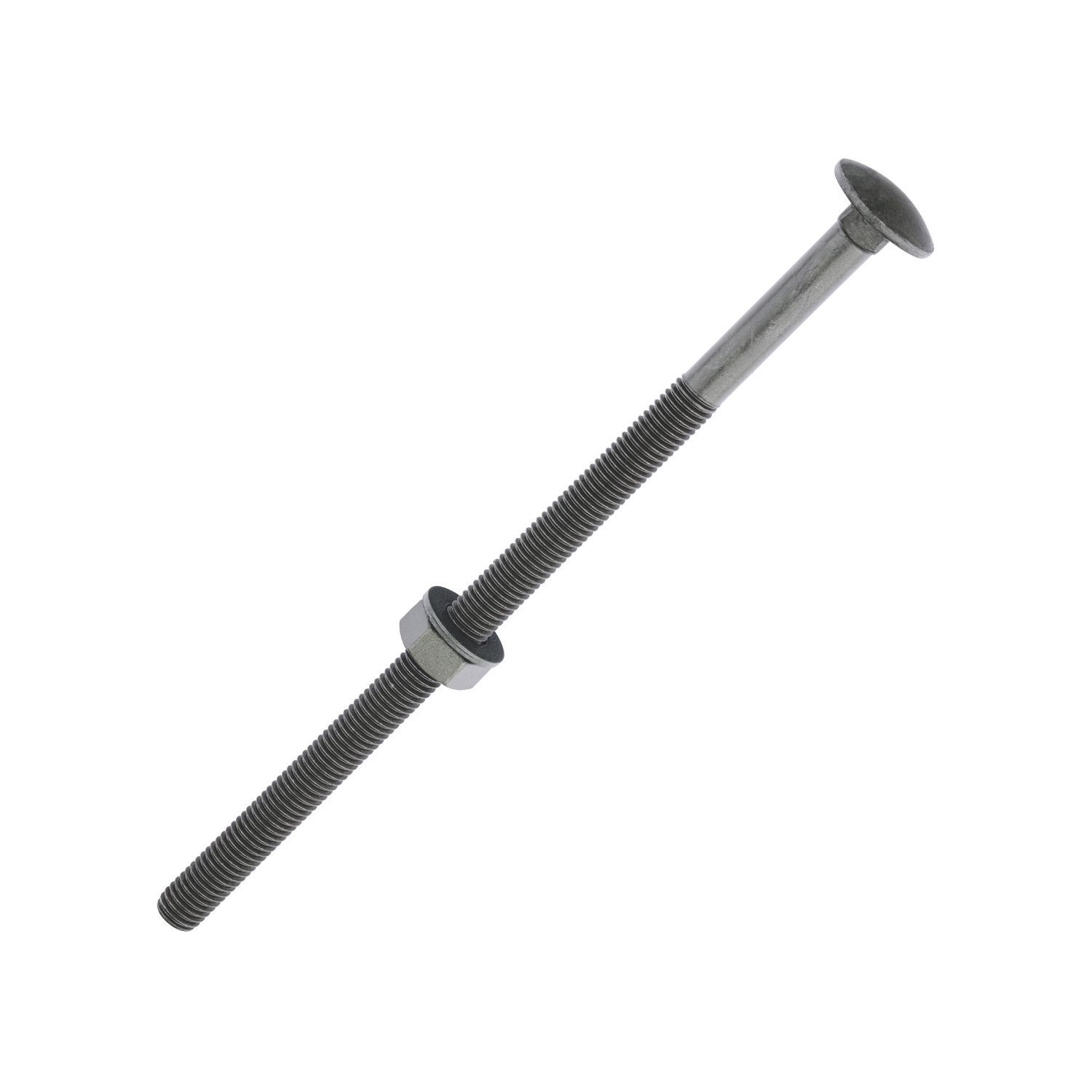 Timco Exterior Carriage Bolts Heat-Treated Steel Organic Green Coating M10 x 200mm 10 Pack (85393)