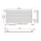 Flomasta  600mm x 1200mm 2626BTU Anthracite Horizontal Designer Radiator