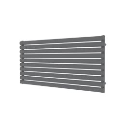Flomasta  600mm x 1200mm 2626BTU Anthracite Horizontal Designer Radiator