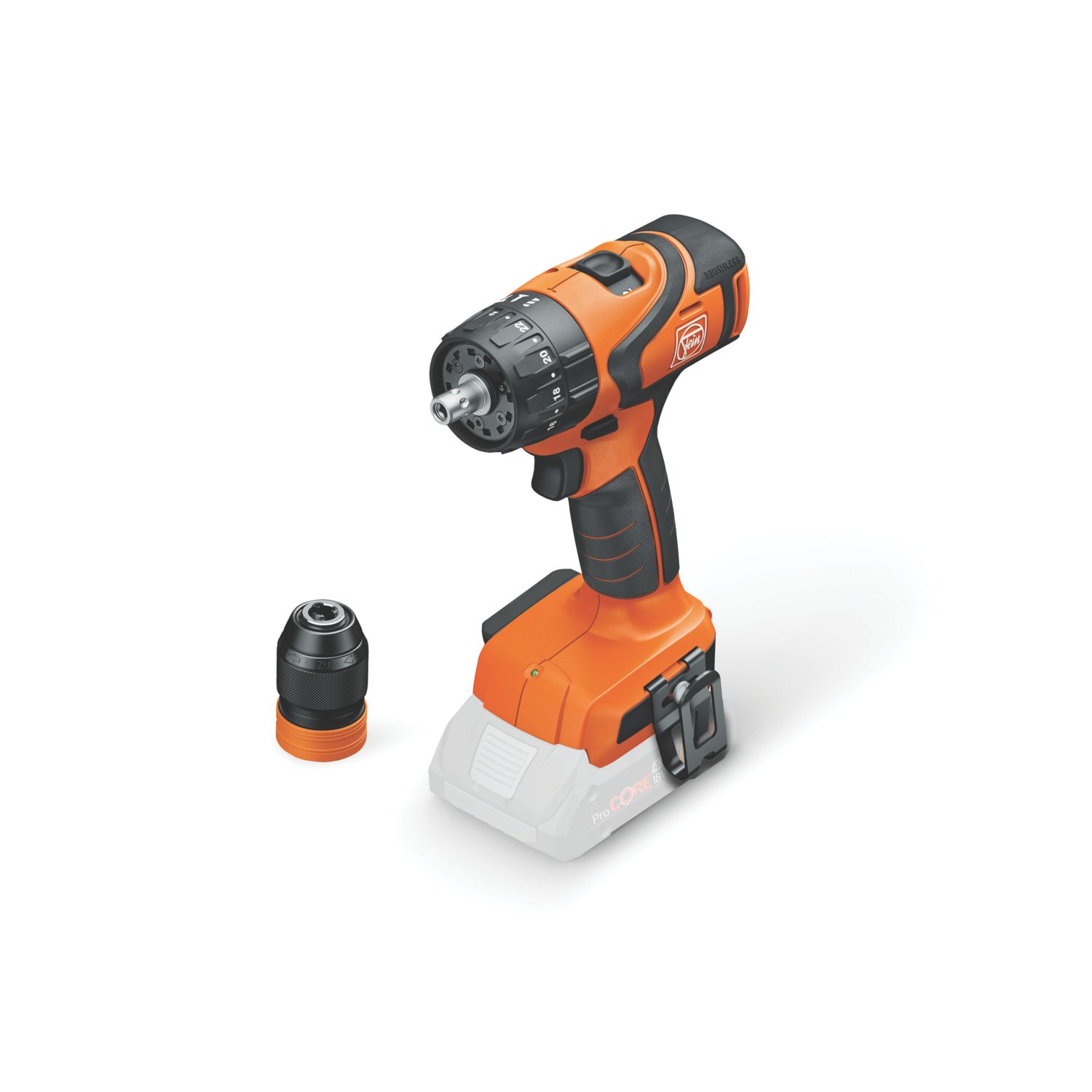Fein ASB 18 Q AS 18V Li-Ion AMPShare Brushless Cordless Combi Drill - Bare (853CU)