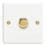 Varilight V-Pro 1-Gang 2-Way LED Dimmer Switch  Chalk White with Colour-Matched Inserts