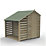 Forest 4Life 6' x 6' (Nominal) Apex Overlap Timber Shed with Lean-To & Assembly