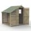 Forest 4Life 4' x 6' (Nominal) Apex Overlap Timber Shed with Lean-To & Assembly