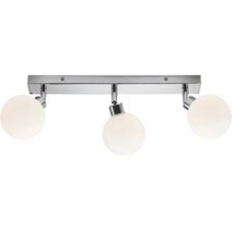 Knightsbridge  Round 3-Light Triple G9 Wall & Ceiling Spotlight Polished Chrome