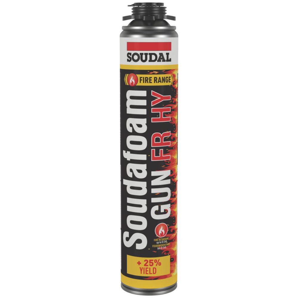 Soudal Fire Rated Expanding Foam Filler Gun Grade 750ml