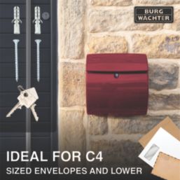 Burg-Wachter  Piano Post Box Merlot Gloss