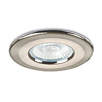Collingwood H2 Pro Dusk Fixed  Fire Rated LED Downlight Brushed Steel 8.2W 530lm