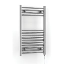 Terma 800mm x 500mm 682BTU Chrome Flat Electric Towel Radiator