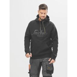 Snickers 2894 Logo Hoodie  Black Medium 39" Chest