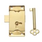 Hardware Solutions  Cupboard Door Lock Brass 63mm x 63mm