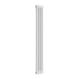 Reina 1500mm x 200mm 1433BTU White Vertical 2 Column Radiator