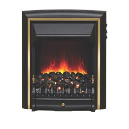Be Modern Comet Black Switch Control Inset Electric Fire with Spacer Frame 557mm x 168mm x 650mm