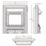 Be Modern Comet Black Switch Control Inset Electric Fire with Spacer Frame 557mm x 168mm x 650mm