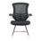 Nautilus Designs Luna Medium Back Cantilever/Visitor Chair Black