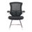 Nautilus Designs Luna Medium Back Cantilever/Visitor Chair Black
