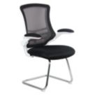 Nautilus Designs Luna Medium Back Cantilever/Visitor Chair Black