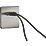 Knightsbridge  5A 63W 3-Outlet Type A & C USB Socket Brushed Chrome with Grey Inserts