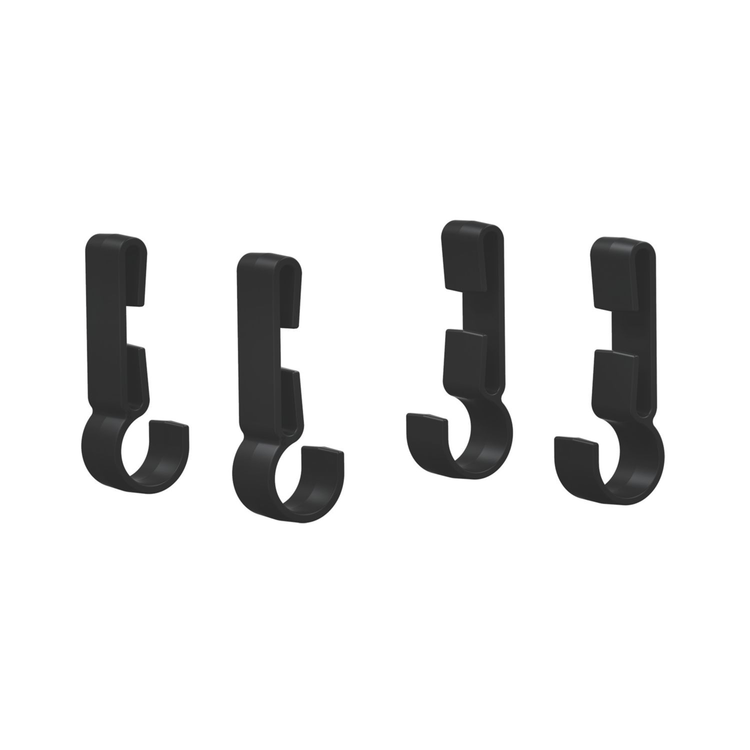 LEDlenser Helmet Band Fixing Clips Black 4 Pack (853RA)