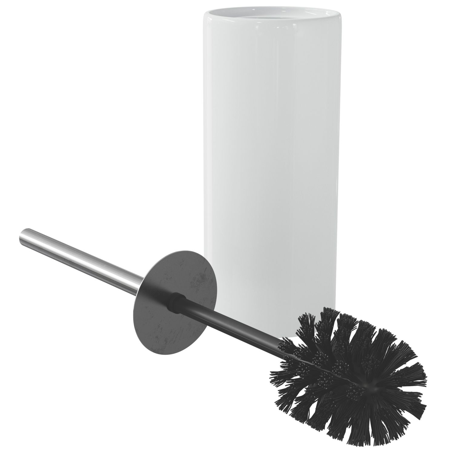 Koros Toilet Brush & Holder White (853RE)