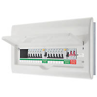 British General Fortress 22-Module 12-Way Populated High Integrity Dual RCD Consumer Unit