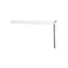 Essentials Folding Shelf Brackets White 380mm x 300mm 2 Pack