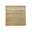 Forest Kyoto  Slatted Top Fence Panels Natural Timber 6' x 6' Pack of 5