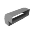 Manrose Vertical 90° Bend White 204mm