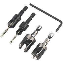 DeWalt  Plug Cutter & Countersink Set 4 Pieces