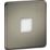 Knightsbridge  Recessed Square LED Plinth Light Antique Brass 0.8W 15lm