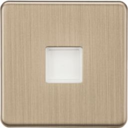 Knightsbridge  Recessed Square LED Plinth Light Antique Brass 0.8W 15lm