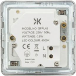 Knightsbridge  Recessed Square LED Plinth Light Antique Brass 0.8W 15lm