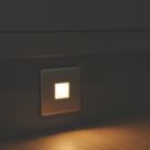 Knightsbridge  Recessed Square LED Plinth Light Antique Brass 0.8W 15lm