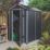 Rowlinson Airevale 4' 6" x 6' 6" (Nominal) Apex Plastic Storage Shed Dark Grey
