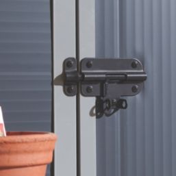 Rowlinson Airevale 4' 6" x 6' 6" (Nominal) Apex Plastic Storage Shed Dark Grey