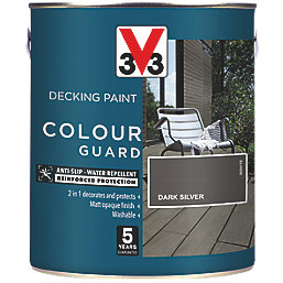 V33 Colour Guard Decking Paint Dark Silver 2.5Ltr