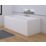 Highlife Bathrooms Halite Adjustable End Bath Panel 700mm Gloss White 2 Pieces