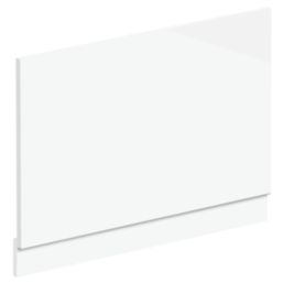Highlife Bathrooms Halite Adjustable End Bath Panel 700mm Gloss White 2 Pieces