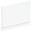 Highlife Bathrooms Halite Adjustable End Bath Panel 700mm Gloss White 2 Pieces