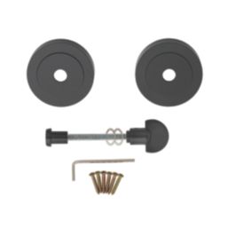 Carlisle Brass  Standard WC Thumbturn Set Matt Black 50mm