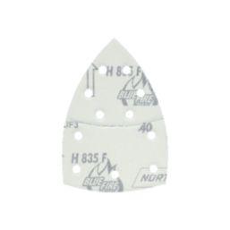 Norton  A203F 40 Grit 11-Hole Punched Multi-Material Sanding Sheets 100mm x 150mm 5 Pack