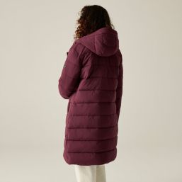 Regatta Nehiala Womens Hooded Long Puffer Coat Fig - 909 Size 8