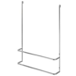 Elland Hanging Towel Rail Brushed Steel 600mm x 122mm x 810mm
