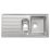 Apollonia 1.5 Bowl Stainless Steel Reversible Sink & Drainer  1004mm x 500mm