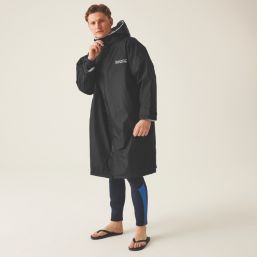 Regatta   Adult Changing Robe Black Small / Medium 35-44" Chest