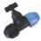 FloPlast MDPE Stop Cock 25mm x 15mm