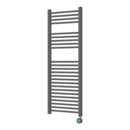 Flomasta 1200mm x 500mm 1023BTU Anthracite Flat Electric Towel Radiator